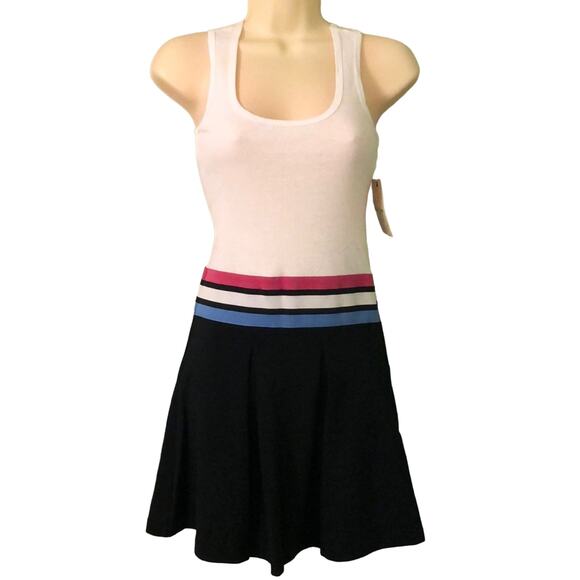 Derek Heart Sleeveless Knit Dress  Pleated Skirt Juniors Size Small Tenniscore - Picture 1 of 7